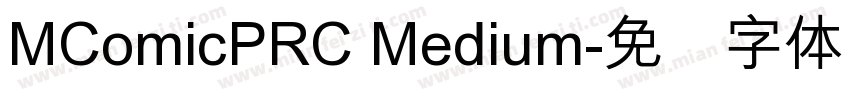 MComicPRC Medium字体转换